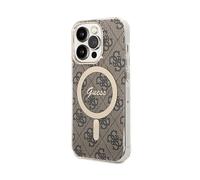 Guess Bundle GUBPP14XH4EACSW - Custodia e caricatore per iPhone 14 Pro Max 6,7", colore: Marrone