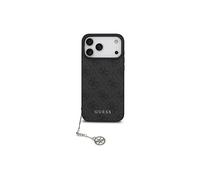 CG Mobile Custodia Guess 4G Charms per iPhone 17 Pro Max Compatibile con MagSafe Nero