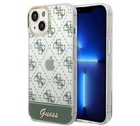 Guess 4G Pattern Script Collection - Cover rigida per Apple iPhone 14, colore: Kaki