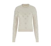 Guess - 4G Rhinestones Sweater - - Knitwear - Donna - Beige - XL