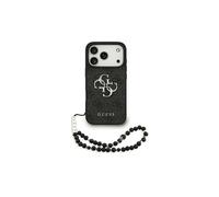 GUESS 4G Strap 4G Classic Logo Custodia per Apple iPhone 17 Pro, Nero/Oro