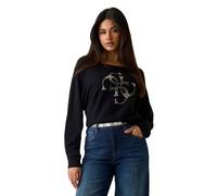 Guess Abbigliamento Donna Maglie Maglia M Nero BAT SLEEVE GEMMA LOG