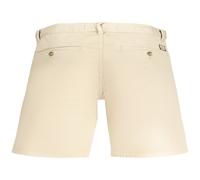Guess Abbigliamento Uomo Bermuda Pantalone Beige 32 4 Tasche, Bottone E Zip, Log