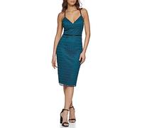Guess Abito A Canotta Testurizzato con Scollo Vestito da Cocktail Donna