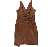 GUESS Abito A Tubino In Ecopelle Per Donna, Marrone, 14