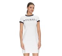 Guess Abito Attivo da Donna a Maniche Corte Eco, Bianco Puro., S