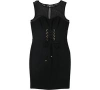GUESS Abito Bodycon Illusione Donna, Nero, Piccolo