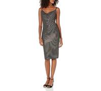 Guess Abito Canotta da Donna con Collo a Cappuccio Scintillante, Multi, 42