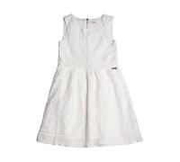 Guess - Abito per bambina senza maniche in pizzo bianco, bianco, 7 anni