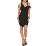 GUESS Abito tubino Assym Donna, nero, 40