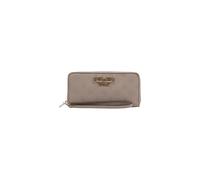 Guess, ,Accessories ,Donna ,Beige ,ONE SIZE Zip Fastening Wallet with Inside Compartments and Pockets