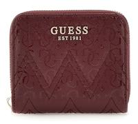 GUESS Adelard SLG Small Zip Around Wallet Burgundy, bordeaux