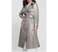 GUESS Adele Trench Gunmetal Metallic Taglia: S | Trench Outlet | Donna | Grigio