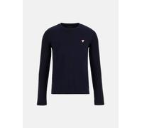 Guess Aidy Cn Ls Tee - T-shirt Manica Lunga Blu - Taglia S Abbigliamento Uomo