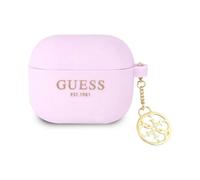 Guess AirPods 3 Custodia 4G Charms Silicone Viola