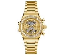 GUESS Orologio analogico 'Fusion' oro / nero, Taglia One Size