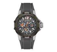 GUESS Orologio analogico grigio / arancione / bianco, Taglia One Size