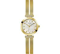 Guess Orologio Quarzo Donna con quadrante Madreperla Analogico e cinturino Oro in Mesh Bracelet GW0471L2