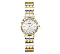 GUESS Orologio analogico 'GD HAYLEY' oro / argento / bianco, Taglia One Size