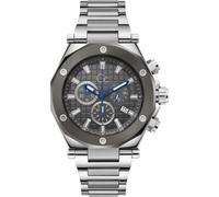 Guess Orologio analogico Legacy – Acciaio inossidabile grigio, bracciale, Uomo