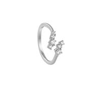 Guess Anello Aperto Argento Zirconi Cubici Jardin 54 Mm - Anello