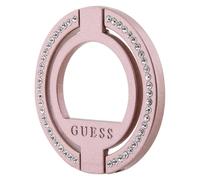 Guess, Anello di supporto 360° ornato da strass, Rosa