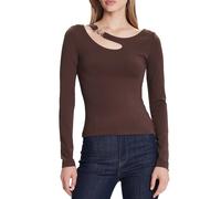 Guess Apparel Top Donna Colore Marrone XS