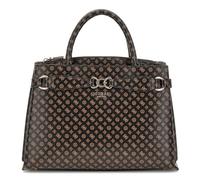 Guess Borsa A Spalla Henkeltasche Arlena Girlfriend Satchel Mocha Logo Nuovo