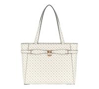 Guess Borsa shopper Arlena Noel, pelle sintetica, logo bianco, donna