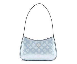 GUESS Arnela Top Zip Shoulder Bag Powder Blue Logo, Logo in polvere blu, Taglia unica