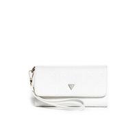 Guess Ashlyn Bianco Saffiano Goffrato Similpelle, Smartphone, Flap, Cinturino, A