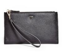 GUESS Ashlyn Nero Saffiano Similpelle, Oro Cerniere,Cinturino,Frizione,A