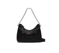 Guess Assia Top Zip Shoulder Bag, Borsa a Tracolla Donna, Nero, Taglia Unica