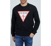 GUESS Audley Cn Fleece Jet Black A996 Taglia: L | Maglioni Outlet | Uomo | Nero