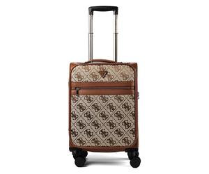 Guess Audrey 4 ruote Trolley cabina 54 cm marrone
