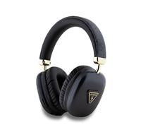 CG MOBILE Guess - Cuffie Bluetooth con logo triangolo dorato, suono chiaro, bassi profondi potenti, design ergonomico, batteria durevole, facile da accoppiare, versione BT 5.3, 32 ore di ascolto