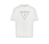 Guess Jeans White Cotton Men T-Shirt - L