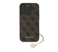 Guess, Backcover per iPhone 16 Pro Max con stampa 4G, Marrone