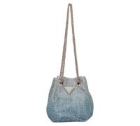 Guess, ,Bags ,Donna ,Blu ,ONE SIZE Zalina Rhinestone Mini Borsa a Secchiello