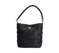 Guess, ,Bags ,Donna ,Nero ,ONE SIZE Borsa secchiello nera intrecciata con logo