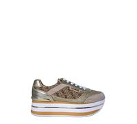 Guess Beige Polyester Platform Sneakers - EU39/US9