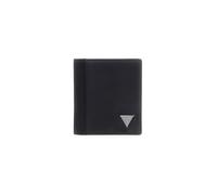 GUESS Berna Portafoglio da Uomo in Pelle, Nero, 9 x 10.5 x 2.5 cm, con Protezione RFID, 5 Scomparti per Carte