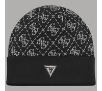 Guess berretto nero da uomo con logo 4G in misto seta M5BZ18 Z0442 FJAJ