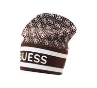 GUESS Berretto 'SEVYN 4G LOGO BEANIE SWTR' cognac / bianco Uomo - Accessori - Cappelli e berretti - Berretti GUESS 55-60