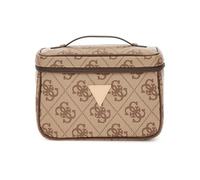 GUESS BERTA TOILETRY TRAIN CASE LGW - LATTE LOGO BROWN One Size