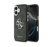GUESS Big 4G Logo Classico COVER per Apple iPhone 16, Nero