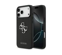 GUESS Big 4G Logo zigrinato COVER MAGSAFE per Apple iPhone 17 Pro, Nero