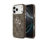 GUESS Big Classic Logo COVER MAGSAFE per Apple iPhone 17 Pro Max, Marrone