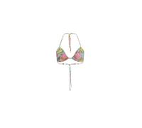 GUESS Bikini Top Triangolo con Catene, Stampa Multicolore, Imbottitura Rimovibile