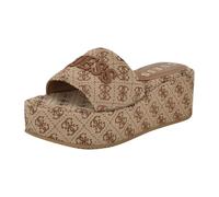 GUESS Bintai, Sandali Donna, Logo Marrone Medio 210, 38.5 EU